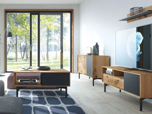 Modne szafki RTV – styl loft